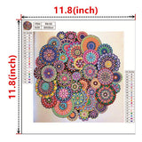 Hibah Diamond Painting DIY 5D Special Shape Rhinestone, Mandala Flower, Partial Diamond Crystal Diamond Painting Mandala Set Hibah