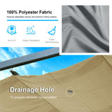 Aoodor 12 x 20 FT Outdoor Pergola with Retractable Shade Canopy, Dark Gray Matte Aluminum Frame, 2 Pieces Roller Shade Curtain, Grape Trellis Pergola Aoodor