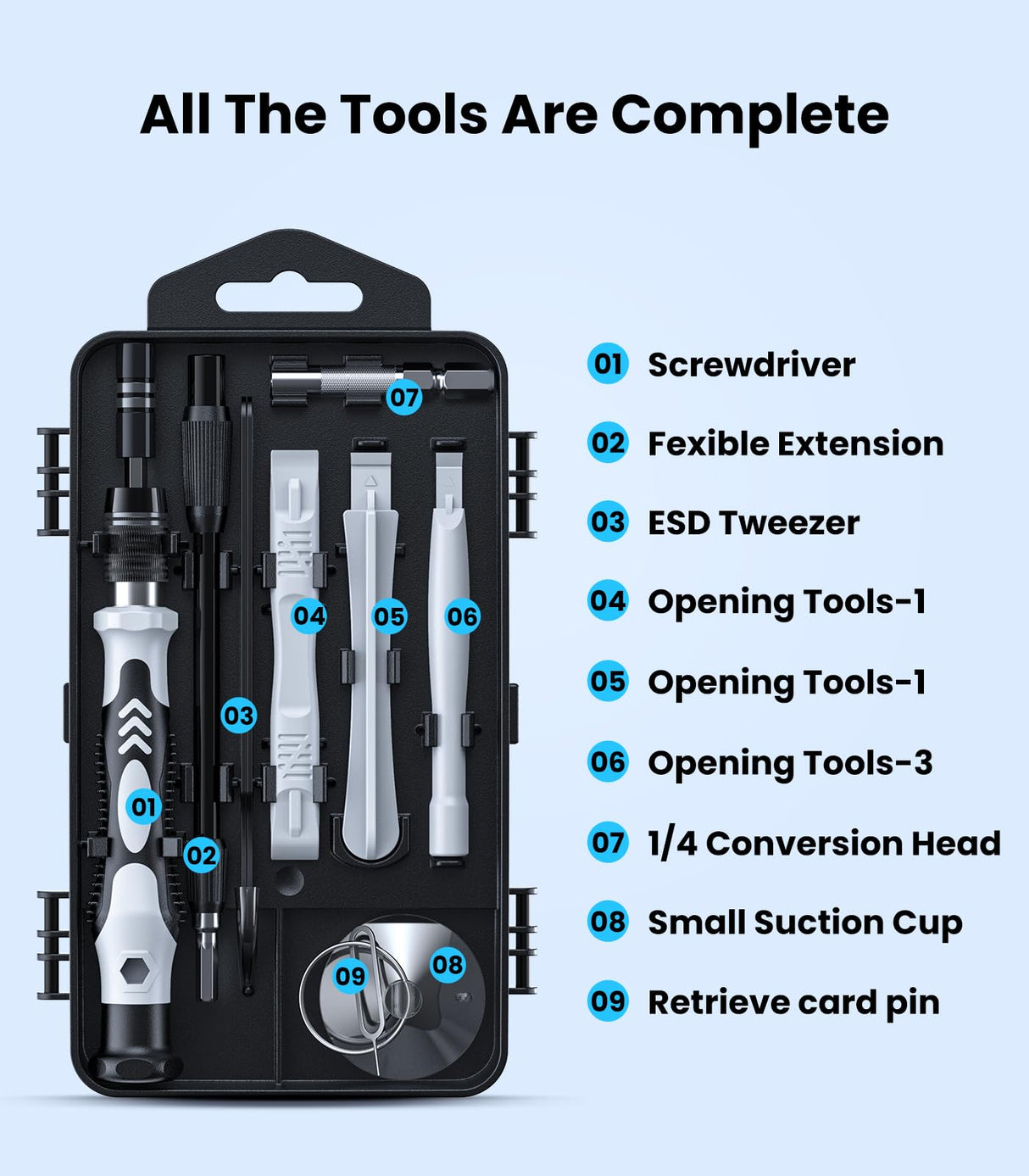 AXTH 115-in-1 Precision Screwdriver Set, [Super Durable] Mini Professional Magnetic Repair Tool Kit, Small Screwdriver for Phone, Computer, Watch, Laptop, Macbook, Eyeglass, Electronic AXTH