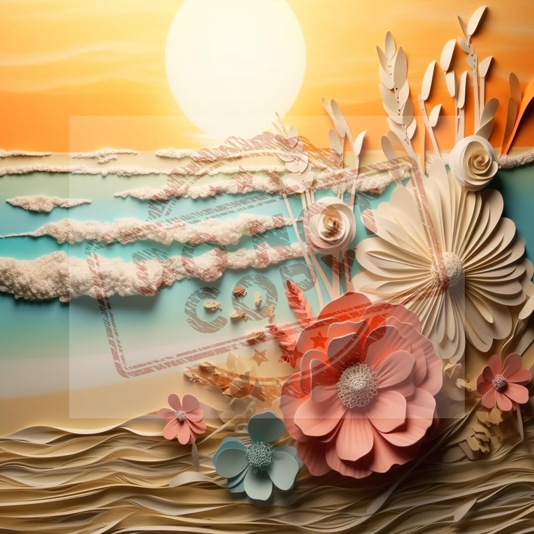 9 Pack Sublimation Prints SHIPS 24 Hours or Less! 20 Oz Skinny Tumbler Beach Designs WoodArtSupply