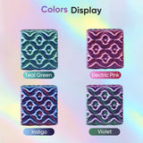 ERYONE HS Silk Quadruple Color PLA Filament 3D Printer 1.75mm +/- 0.03mm, Hyper Speed Coextrusion Filament PLA Shiny 1kg, Aurora Dream (Teal Green & Violet & Electric Pink & Indigo) ERYONE