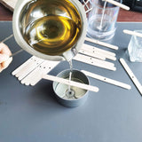 MILIVIXAY Wooden Candle Wick Holders,Candle Wicks Centering Device - Candle Centering Tool, 120 Pack MILIVIXAY