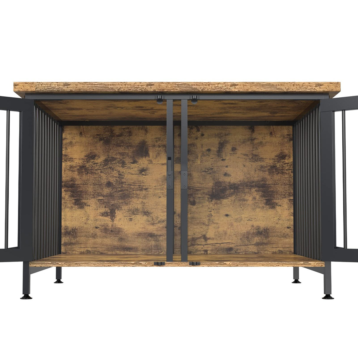 GDLF Double Dog Crate with Divider for 2 Small Dogs or 1 Dog, Furniture Style Kennel Indoor Cage with Removable Panel (Int.dims:36.2”Wx24.5”Dx21”H) GDLF