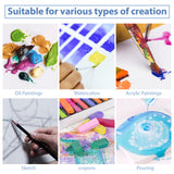 ESRICH Canvas Boards for Painting, 5 Pack Canvases for Painting 8x10 Cotton Primed Acid Free Blank Canvas Panels for Oil Paint, Watercolor, Acrylic Paint, Gouache and Tempera. ESRICH