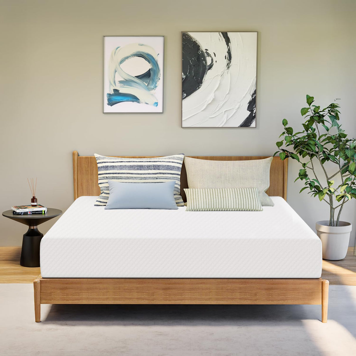 GAESTE 12 Inch King Cooling Gel Memory Foam Mattress Medium Firm for Cool Sleep Pressure Relieving CertiPUR-US Certified Foam, Convenient Mattress in a Box Fiberglass Free (King, 12 in) GAESTE