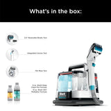 Shark StainStriker Portable Carpet, Upholstery & Area Rug Cleaner with Pet Mess Tool, Stain & Odor Remover, Perfect for Car Interiors, Includes 3 Cleaning Tools & Cleaning Solution, White, PX201 Shark