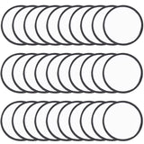 30 Pieces Blank Sublimation Patches Fabric Iron-on Patch Repair Patches Decorative Patches for DIY Crafts, Hats Clothes Uniforms Shoes Bags Backpacks (Round) BOYIVI
