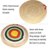 DOSTYLE Archery Targets Traditional Solid Straw Round Archery Target Shooting Bow Coloured Rope Target Face Three Layer for Shooting Practice Dostyle
