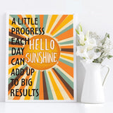 MOER SKY Diamond Art Painting Kits for Adults, Positive Affirmations Inspirational Add Up to Big Results, Motivational Quote 5D DIY Round Drill Paint with Diamond Dots, Home Wall Decor 12x16 Inch MOER SKY