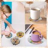 Sitsink Highland Cow Diamond Painting - 8 Pcs Highland Cow Lover Diamond Painting Coaster Kits for Adults, DIY Coasters Diamond Painting Kits Highland Cattle, Diamond Painting Coaster Kits with Holder Sitsink