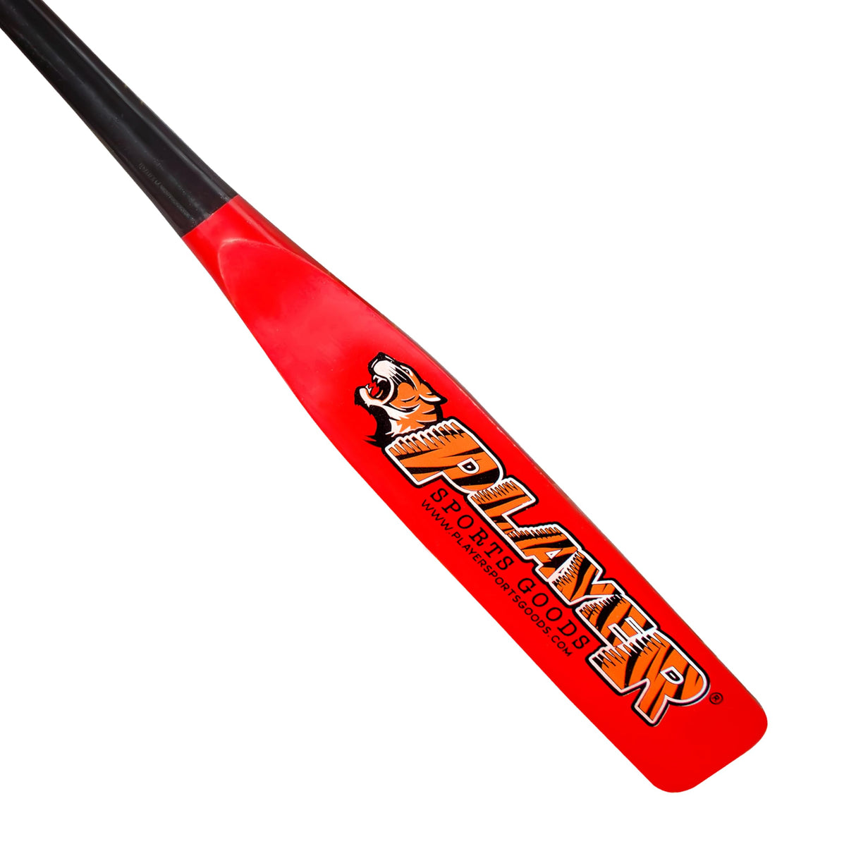 PSG 33" High-Grade Pro Maple Flat Half Paddle Training Baseball & Softball Bat in Lenght:33"/ Weight:20 oz/Flat Dia:3" for Proffessional Players in Red & Black Color by Player Sports Goods LLC Player Sports Goods