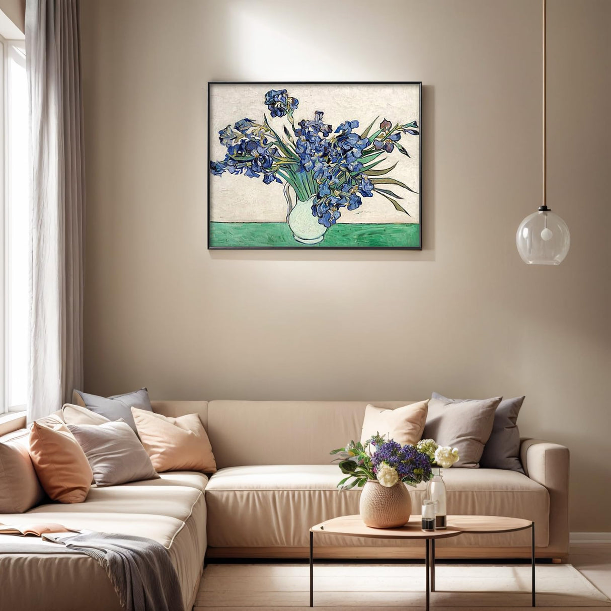 NIHO-JIUMA Diamond Painting Kits Irises, DIY 5D Full Drill Diamond Art Gift for Adult/Teen, Home Decoration (30 X 40 cm / 12 X 16 inches) NIHO-JIUMA