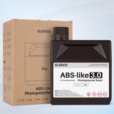 ELEGOO 8K ABS-Like Resin 3.0, Photopolymer Resin UV Curing 405nm, Upgraded ABS 3D Printing Resin, Higher Precision, Lower Shrinkage 3D Resin for LCD/MSLA/DLP 3D Printer, Space Grey 2000G Deeplee