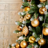 Karl home 6ft Green Partial Flocked Artificial Christmas Tree, Classic Spruce Tree with Sturdy Metal Stand for Home, Office, Party Festival Holiday Decoration,812 PVC Branch Karl home