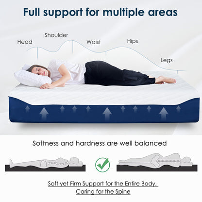 SogesSleep King Mattress, 12 Inch Green Tea Gel Memory Foam Mattress King, Cooling Gel Infused Mattress for Pressure Relief, Bed in a Box CertiPUR-US Certified & Fiberglass Free, Washable Cover