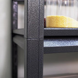 5-Tier Garage Shelving 2500LBS Storage Shelves Heavy Duty Adjustable Garage Shelves, Utility Rack Shelf, Shelving Units for Storage Warehouse Kitchen Pantry Closet, 47.2" W x 18" D x 78" H, Black Generic