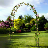 Metal Pergola Arbor,4.6 Feet Wide x7.9 Feet High Assemble Freely for Various Climbing Plant Wedding Garden Arch Bridal Party Decoration Wide Arbor LeJoy Garden