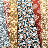 Lush Decor Bohemian Stripe Reversible Cotton Quilt Set, 3 Piece Set, King, Turquoise & Orange - Striped Bedding Set - Blue Quilt King Size - Boho Decor Lush Decor
