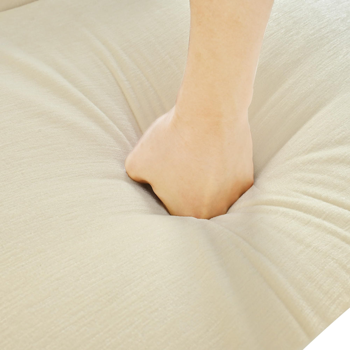 Christopher Knight Home 29.75" Push Back Recliner Chair,Upholstered Recliner Armchair with Classic Wing Back and Solid Gourd-Shaped Wooden Legs, Beige Christopher Knight Home