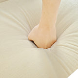 Christopher Knight Home 29.75" Push Back Recliner Chair,Upholstered Recliner Armchair with Classic Wing Back and Solid Gourd-Shaped Wooden Legs, Beige Christopher Knight Home