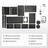 VEVOR Welding Cart, 2-Tier 4 Drawers Welder Cart with 265LBS Static Weight Capacity, 360° Swivel Wheels, Tank Storage Safety Chains, Heavy Duty Rolling MIG Welder Cart for Mig Welder and Plasma Cutter VEVOR