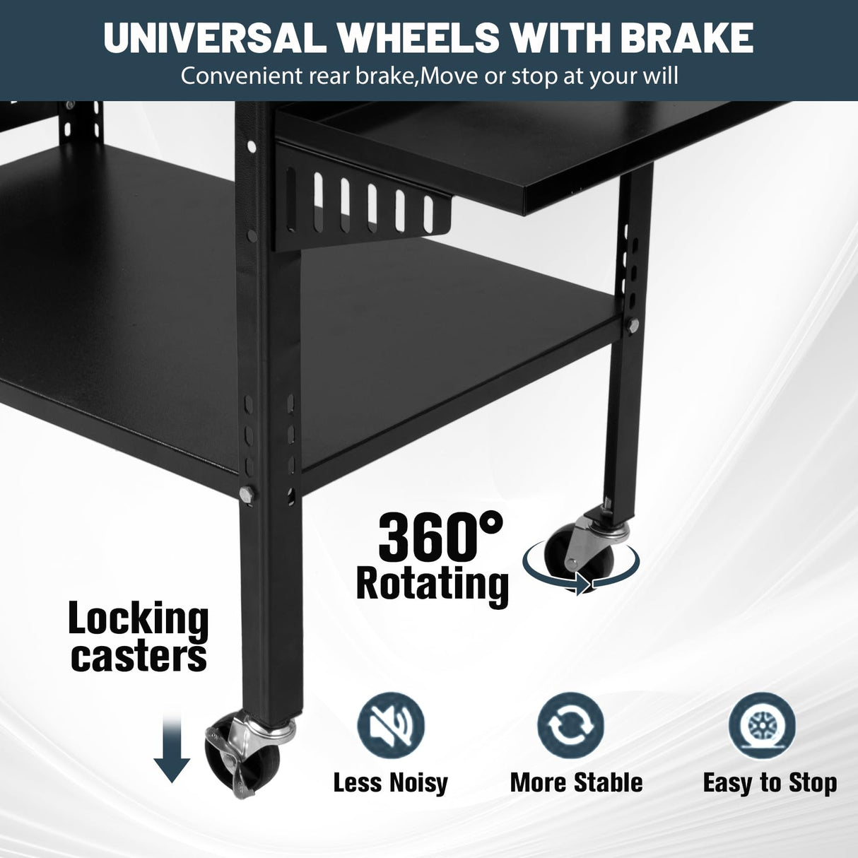 Hymula Welding Table 36" X 24" 1200lbs Load Capacity Heavy Duty Carbon Steel Weld Table for Shop Home Garage, Casters with Brakes, Black Hymula