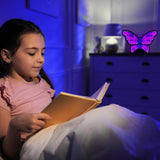 Elumina Decor - Butterfly Infinity Mirror Night Light - LED Butterfly Nightlight for Kids - USB-Powered with Dimmer Switch - 3D LED Infinity Light - Bedroom Decor for Boys, Girls & Teens - 12" x 13" Elumina Decor