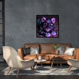 JYXSJYYD 5D DIY Tiger Diamond Art Kits for Adults,Purple Tiger Diamond Paintings Kits for Beginners,Paint by Diamonds Dot Full Drill Gem Art Crafts,Home Wall Decoration 13.8x13.8 Inches JYXSJYYD