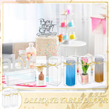 Beeveer 50 Pcs Mug Gift Boxes Clear Tumblers Packaging Box with Ribbon for Sublimation Tumblers Compatible with Stanley 11oz 12oz 15oz 20oz 30oz 40oz(3.3 x 3.3 x 9.8 Inch) Beeveer