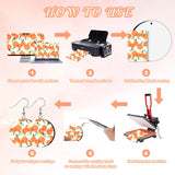 ZOCONE 60 Pcs Sublimation Earrings Blank, Earring Blanks for Sublimation Printing, Unfinished Round Heat Transfer Earring Pendant with Earring Hooks Cardboard Bags for Women DIY Earring Project ZOCONE