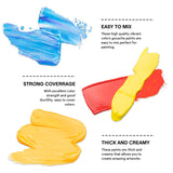 HIMI Twin Cup Jelly Gouache Paint Set, 72 Colors 12g, Jelly Cup Design, Non Toxic Paint for Canvas and Paper, Art Supplies for Professionals (72 Colors) HIMI