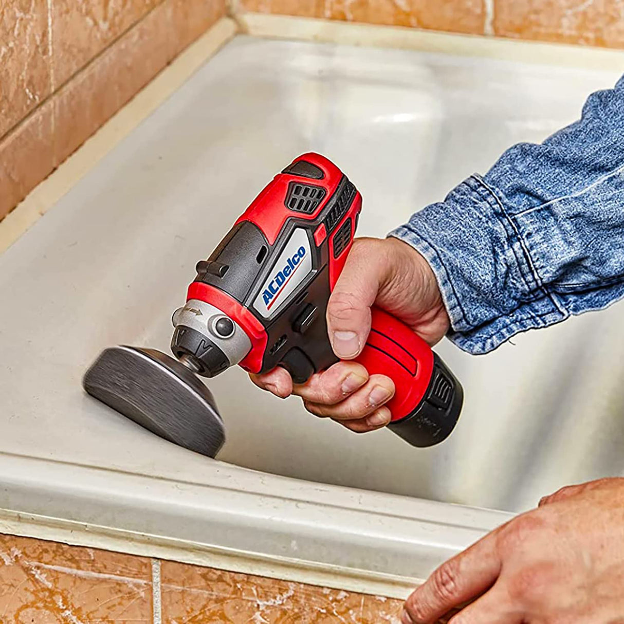 ACDelco G12 Series 12V Cordless 3" Mini Polisher Tool Set with 2 Li-ion Batteries, Charger, and Accessory Kit, ARS1212 ACDelco