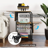 PUNCIA Movable Heat Press Table with Vinyl Roll Holder Table for Heat Press with Folding Shelf DIY Sublimation Transfer Machine Workbench with Storage Rolling Craft Table Heat Press Cart with Wheels PUNCIA