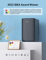 AstroAI Mini Fridge 2.0 Gen, 6 Liter/8 Cans Makeup Skincare Fridge 110V AC/ 12V DC Portable Thermoelectric Cooler and Warmer Little Tiny Fridge for Bedroom, Cosmetics (Dark Grey) AstroAI