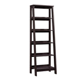 Sauder Trestle 5 Bookcase/Book Shelf, L: 23.54" x W: 16.61" x H: 71.14", Jamocha Wood finish Sauder
