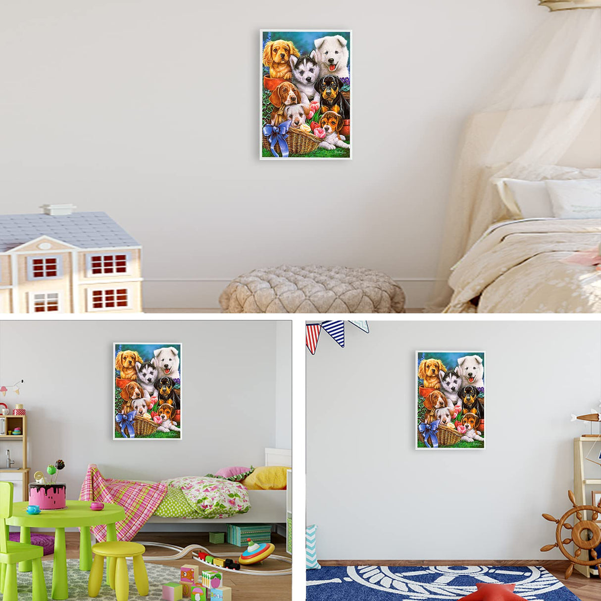 FORLAND Dog Diamond Painting Kits for Adults Beginners - 5D DIY Funny Puppy Full Drill Diamond Kits Painting Crafts for Home Wall Decor, Diamond Art Kits,12x16inch FORLAND