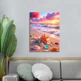 Muzagroo Art 5D Diamond Paintings Kits for Adults Round Full Drill Beach Diamonds Art Kits for Beginners Diamond Art Paintings Gem Art Kits Diamond Dots Kits 30x40cm (Beach) Muzagroo Art