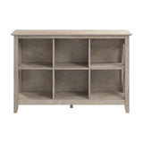 Bush Furniture Key West 6 Cube Bookcase in Washed Gray, Small Organizer for Home Office, Living Room, and Entryway Bush Business Furniture