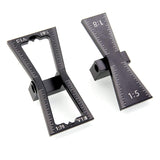 2 PCS Dovetail Marker Guide, Aluminum Alloy Dovetail Marking Jig Precise Wood Dovetail Tools, Dovetail Guide with 1:5, 1:6, 1:7 and 1:8 Slopes for HNBun