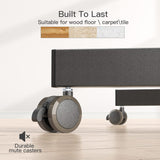 Perlegear Mobile TV Cart, Rolling TV Stand for 13-50 inch TVs with 30° Tilt Universal TV Cart for LED/LCD/OLED TV Height Adjustable Floor TV Stand Holds 44lbs Portable Monitor Stand Max VESA 200x200mm Perlegear