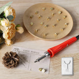 Wood Burning Tip Set, 26 Letters Wood Burning Tip Kit Copper Letter Number Soldering Iron Stencils DIY Embossing Carving Head Tools Wood Burning Set for DIY Embossing and Carving Crafts Wood Burning ZLHETWT