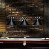 Wellmet 3 Light Billiard Pool Table Lights, 59" Pool Table Lighting for 7'-8' Table, Modern Kitchen Island Pendant Light with Matte Metal Shade, Billiard Light Fixture for Pool Table, Game Room Wellmet