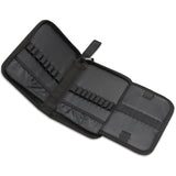 Teamoy Crochet Hook Case, Travel Carry Bag for Ergonomic Crochet Hooks Kits, Aluminum /Steel Crochet Hook and More, Lightweight, Well Made--NO Accessories Included, Flowers Blue Teamoy