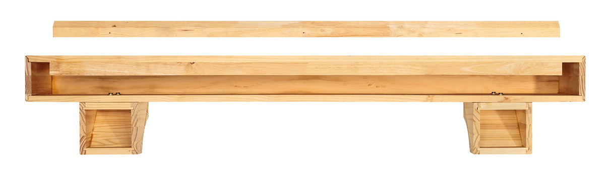 Pearl Mantels 412-48 Shenandoah Pine 48-Inch Fireplace Mantel Shelf, Unfinished Pearl Mantels