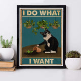 GUYANA DIY 5D Diamond Painting by Number Kits for Adults,Cute Cat Diamond Painting Kits Round Full Drill Diamond Art Kits Picture Arts Craft for Home Wall Art Decor(I Do What i Want) GuyAna