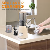 Pukomc Juicer Machines, Cold Press Juicer with 4.1'' Large Feed，Slow Masticating Machines Chute Fit Whole Vegetable And Fruit，High Juice Yield Juicer Easy to Clean Pukomc