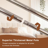 Canopy Bed Frame King Size, Thicken Stainless Steel Canopy Bed Frame, Bed Post Poles with Metal Connectors for Mosquito Curtains, Bedroom Decor Mosqutent