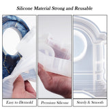 Sweet Password Resin Clock Molds, Table Clock Mold for Resin, Mantel Silicone Molds Kit for Epoxy Resin Casting, DIY Home Decor Christmas Gift with 2 Clock Faces Sweet password