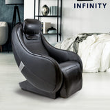 Infinity Riage CS, Compact Shiatsu Massage Chair, Featuring Zero-Gravity Recliner, Lumbar Heat, and Four-Node Massage Robot, Tapping, Kneading, Roller-Massaging Techniques (Black) Infinity