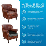 Kӧlbs Extra Large Recliner Cushion | Chic 2 Tone Velvet Cover | Memory Foam Seat Cushion 5 inch Thick 20" x 20" Large | Recliner Chair Cushion for Elderly - Extra Large Chair Cushion Kölbs